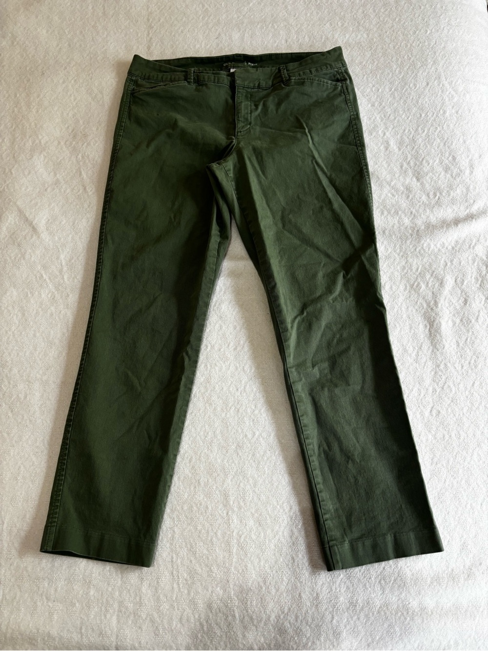 Old Navy Olive Green Cropped Women's Pants